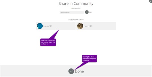 Portfolio Community Share